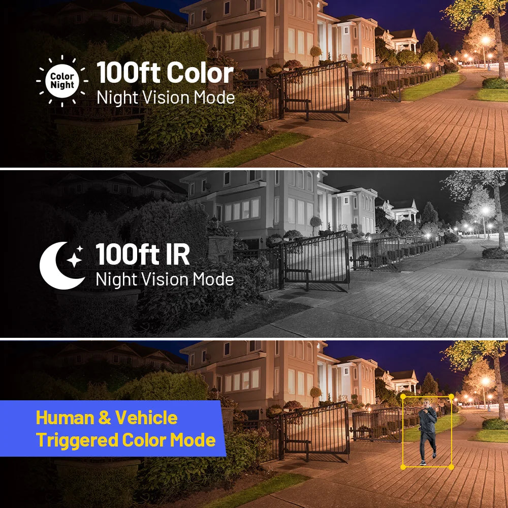 ANNKE 12MP POE Video Surveillance System 8CH NVR 12MP Security Cameras CCTV Kit Audio Recording Ip camera Color/IR Night Vision