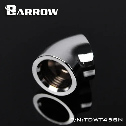 Barrow Black / Silvery / White G1 / 4 '' thread 45 degree Fitting Adapter water cooling Adapter water cooling fitting TDWT45SN