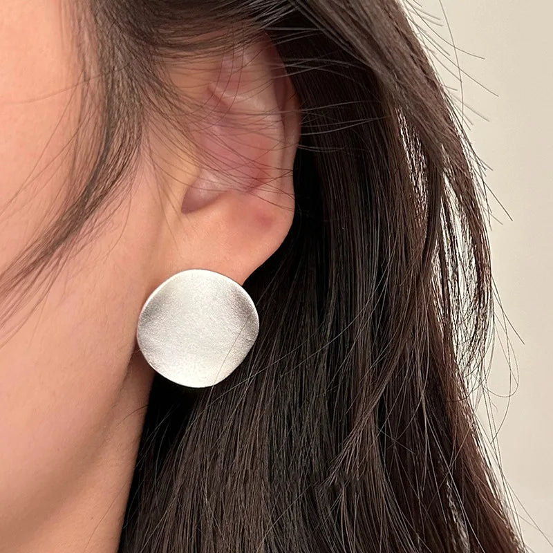 New 925 Sterling Silver Stud Earrings Golden Pretzel Clear CZ Geometric Punk For Women Girl Gift Jewelry Dropshipping Wholesale