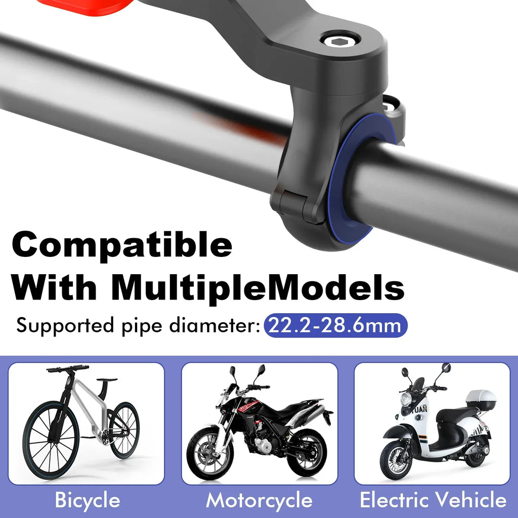 Motorcycle Bike Phone Holder Stand Adjustable Support Moto Bicycle Handlebar Mount Bracket For iPhone 14 13 12 Samsung Xiaomi LG