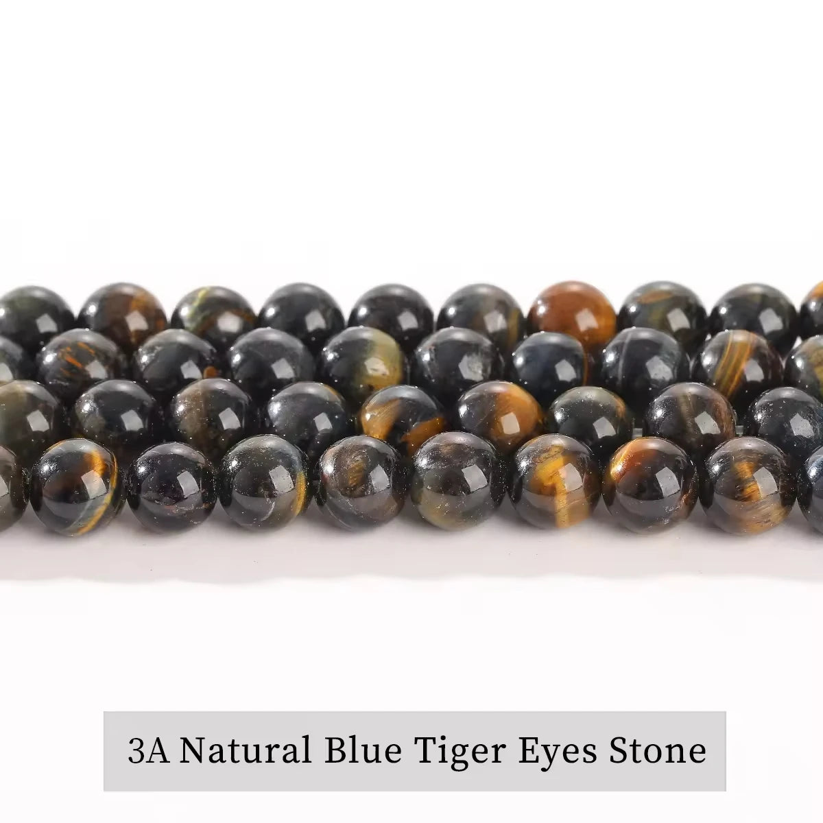 Natural Stone Yellow Red Blue Tiger's Eye Bead Round Loose Spacer Bead 4-12mm For Jewelry Making Diy Necklace Bracelet Accessoy