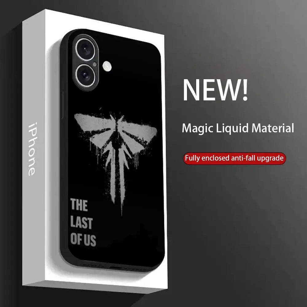 thelastofusES Phone Case For iPhone 16 15 14 13 12 11 X XR XS XSMAX 8 Plus Mini Pro Max Soft Black Phone Cover