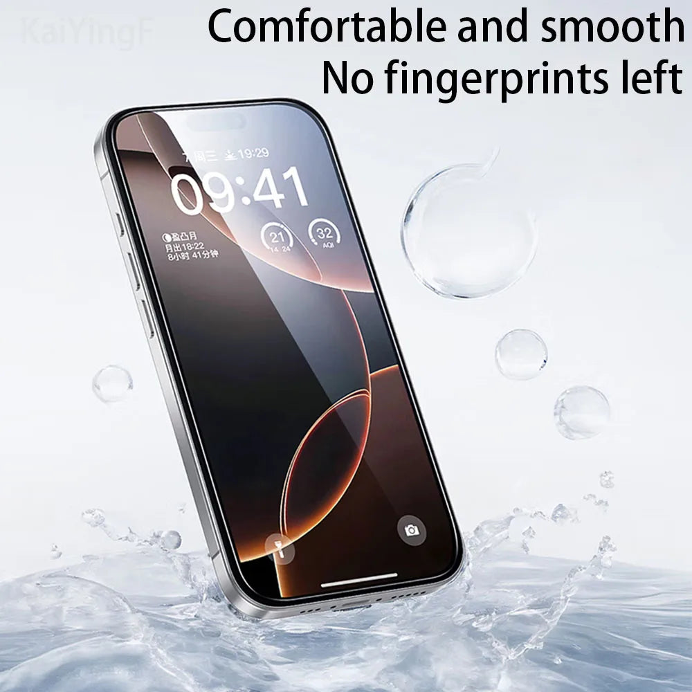 4Pcs Full Cover Tempered Glass For iPhone 17 16 15 14 13 12 11 Pro Max Screen Protector For iPhone 7 8 Plus X XS Max XR Glass