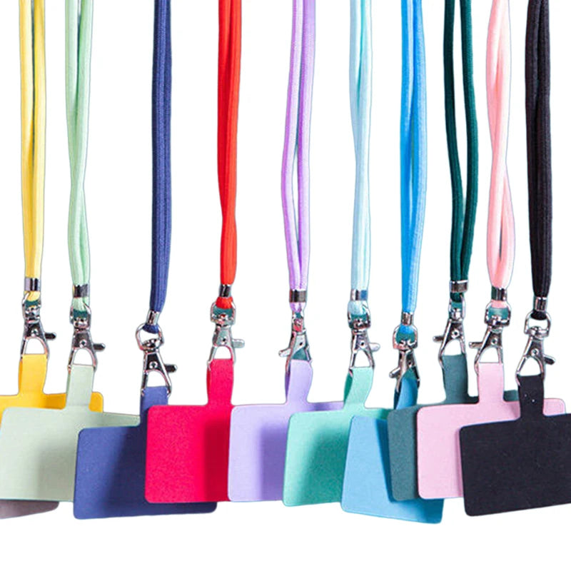 Soft Phone Lanyard Strap Patch For All Phone Cases Solid Color Household External Hanging Neck Freeing Hands And Preventing Loss