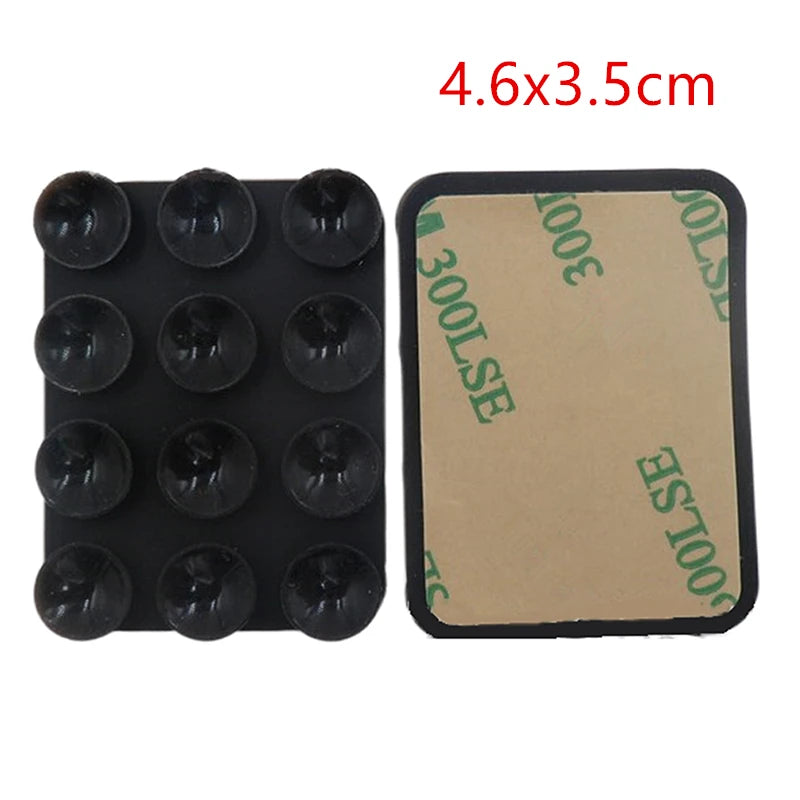 Double Side Silicone Suction Pad For Mobile Phone Fixture Suction Cup Backed Adhesive Silicone Rubber Sucker Pad For Fixed Pad