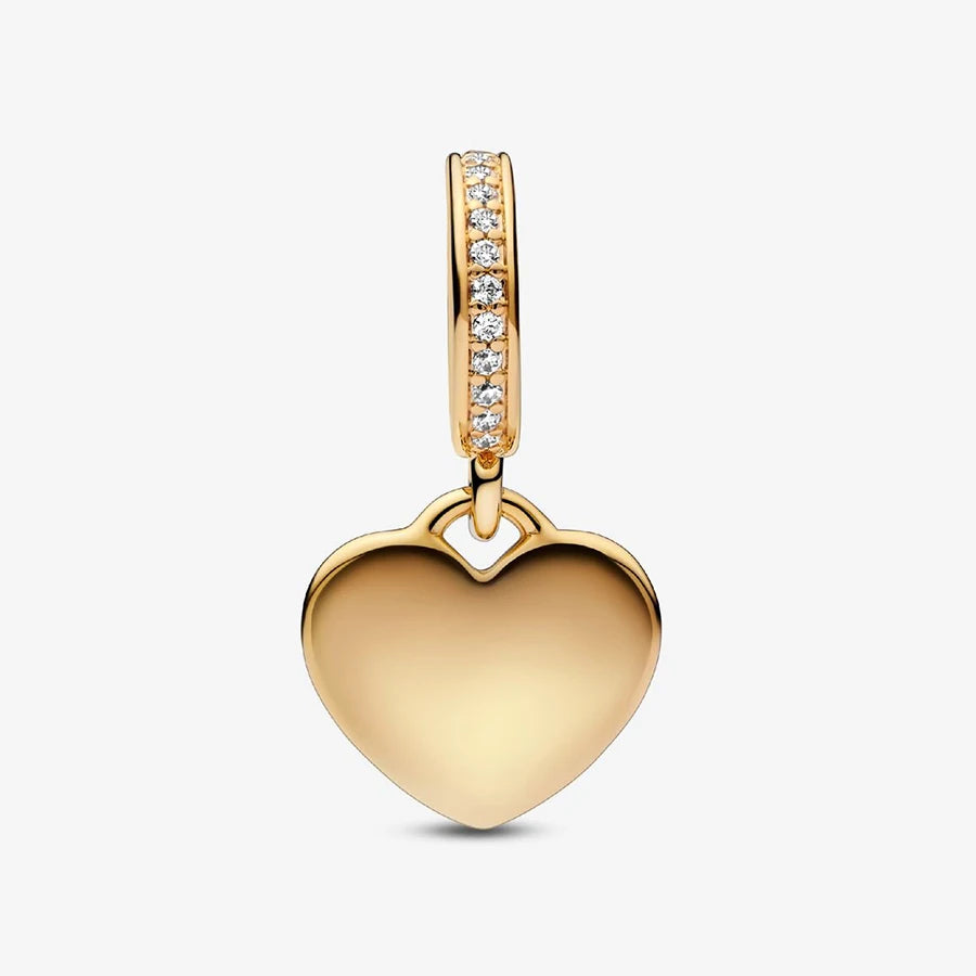New 925 Silver Gold Bear Love Dog Bead Eternal Lucky Leaf Pumpkin Car Pendant Fashionable DIY Charm Exquisite Jewelry Gift