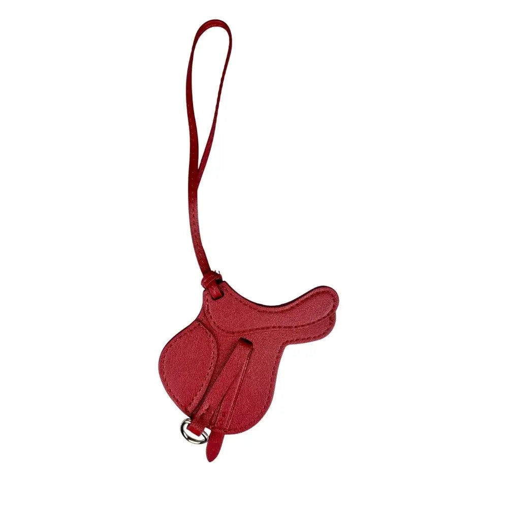 Equestrian Elegance Crafted Saddle Bag Charm - Statement Piece Made with Premium Thick PU Leather, Palmsize
