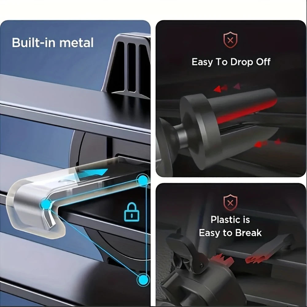 Universal Car Air Vent Phone Holder Gravity Clip Mount 360° Rotation Adjustable Bracket For iPhone Samsung Mobile Phones Stand