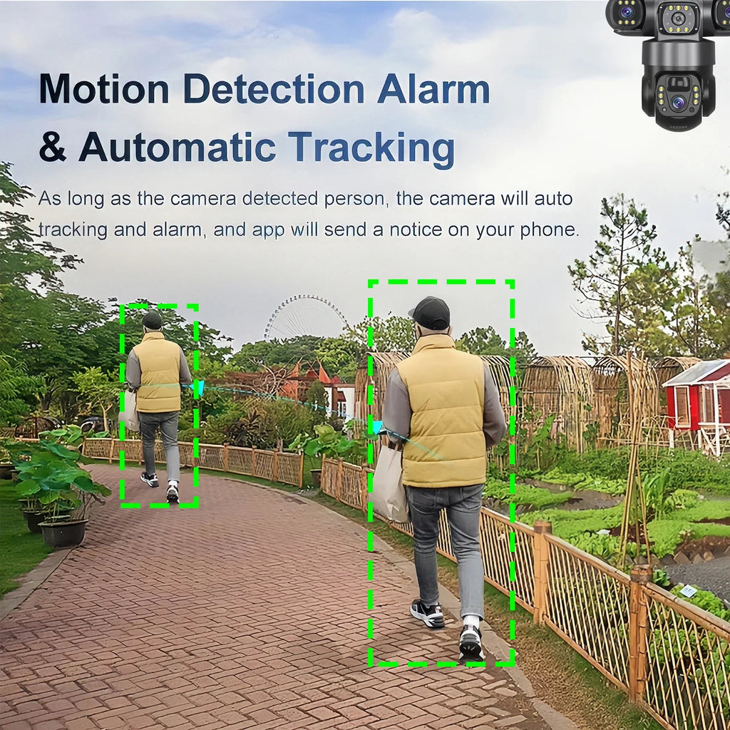 Solar Camera With 4G SIM 15MP HD Outdoor 3 Lens 3 Screen 10X Zoom PIR Human Detect Cameras Night Vision CCTV Security Protection