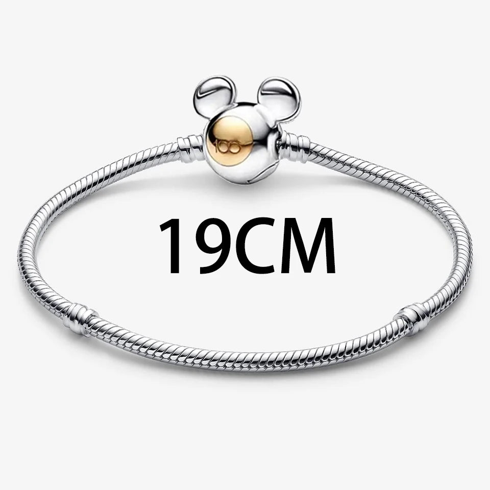 New 925 Silver Gold Bear Love Dog Bead Eternal Lucky Leaf Pumpkin Car Pendant Fashionable DIY Charm Exquisite Jewelry Gift